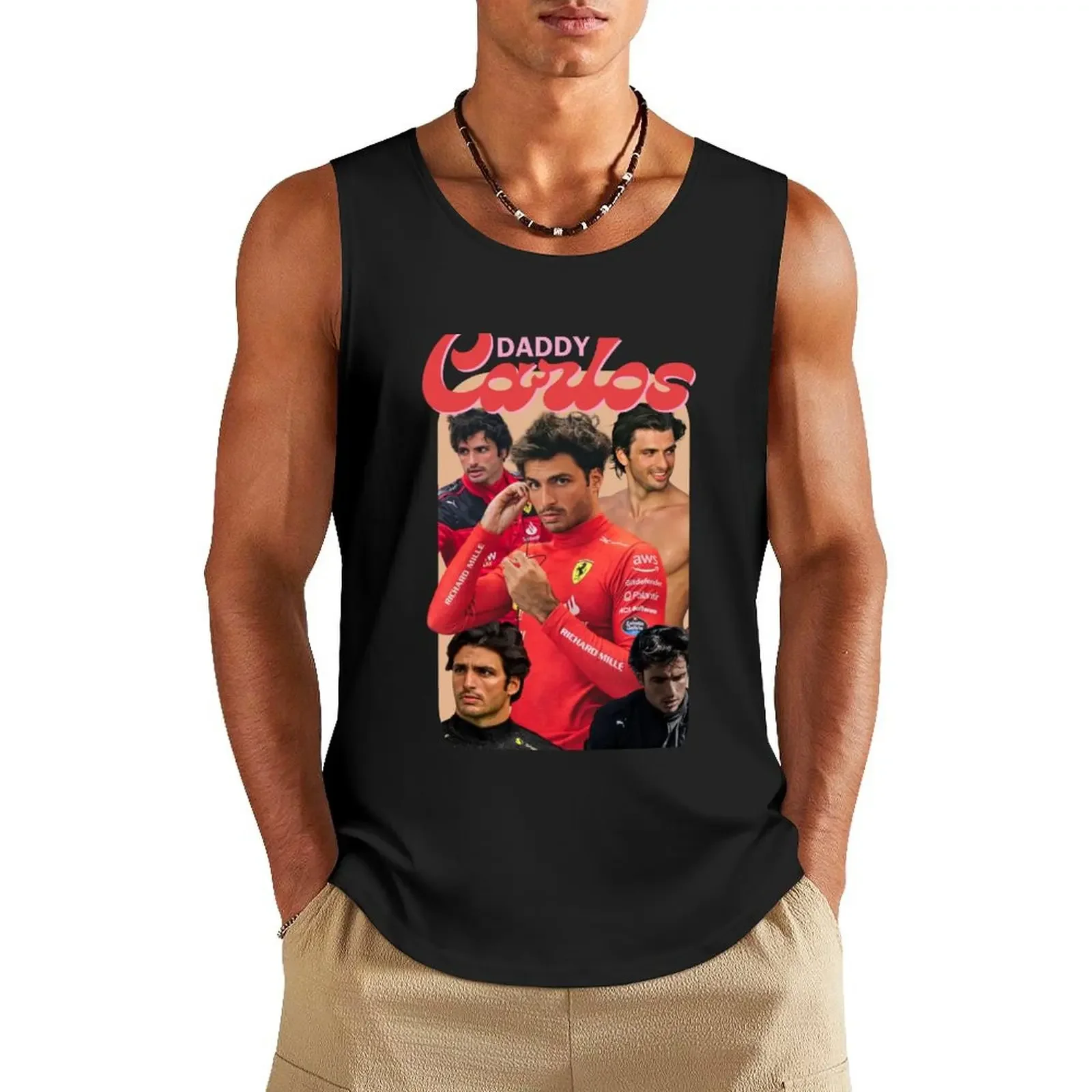 

Daddy Carlos Sainz Tank Top Gym clothes T-shirt man
