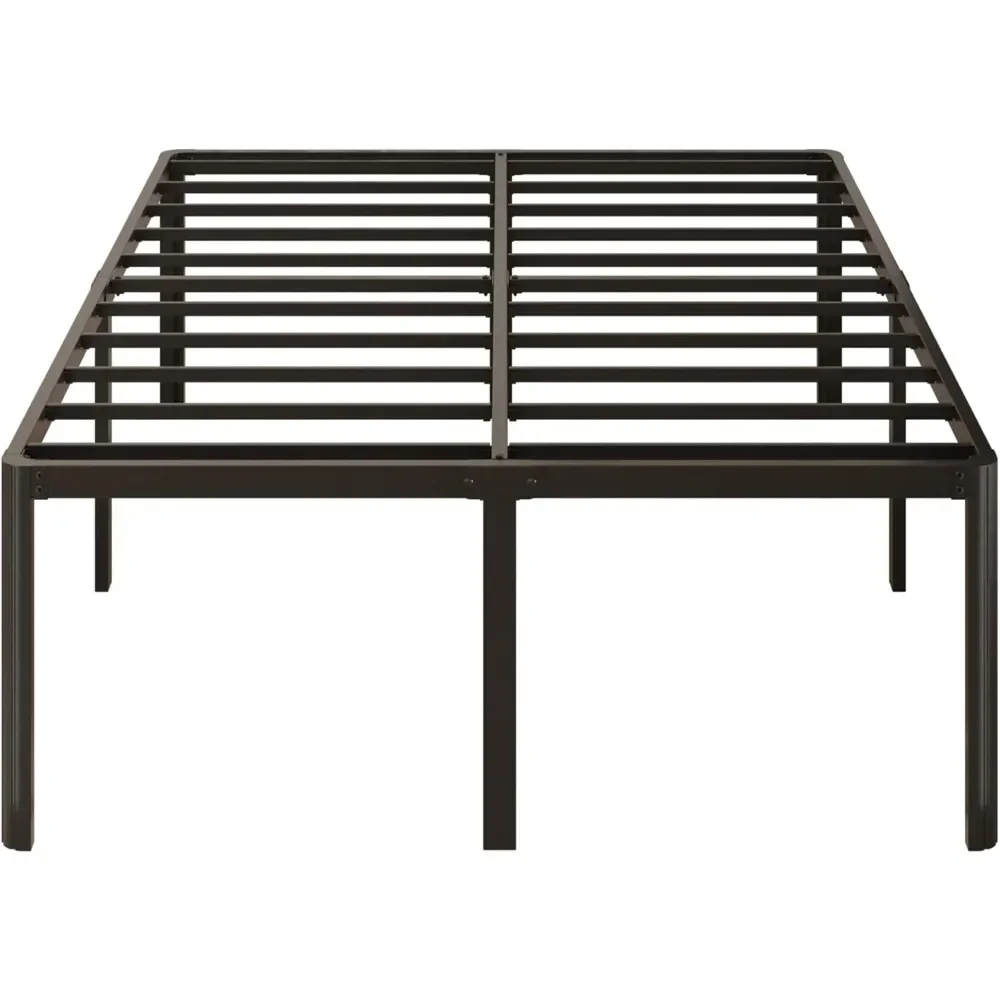 24 Inch High King Bed Frames with Rounded Corner Legs, Heavy Duty Cal King Metal Platform Bed Frame