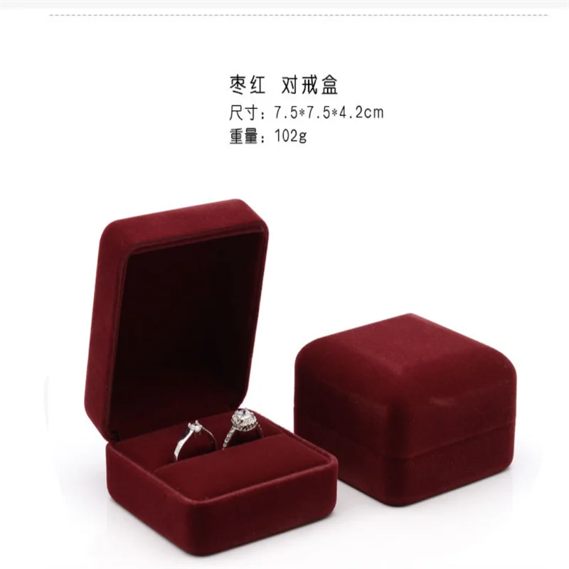 Premium Fuzzy Fabric Ring Box, High-End Engagement Jewelry Box, Matching Ring Box, Necklace Box, Bracelet Box