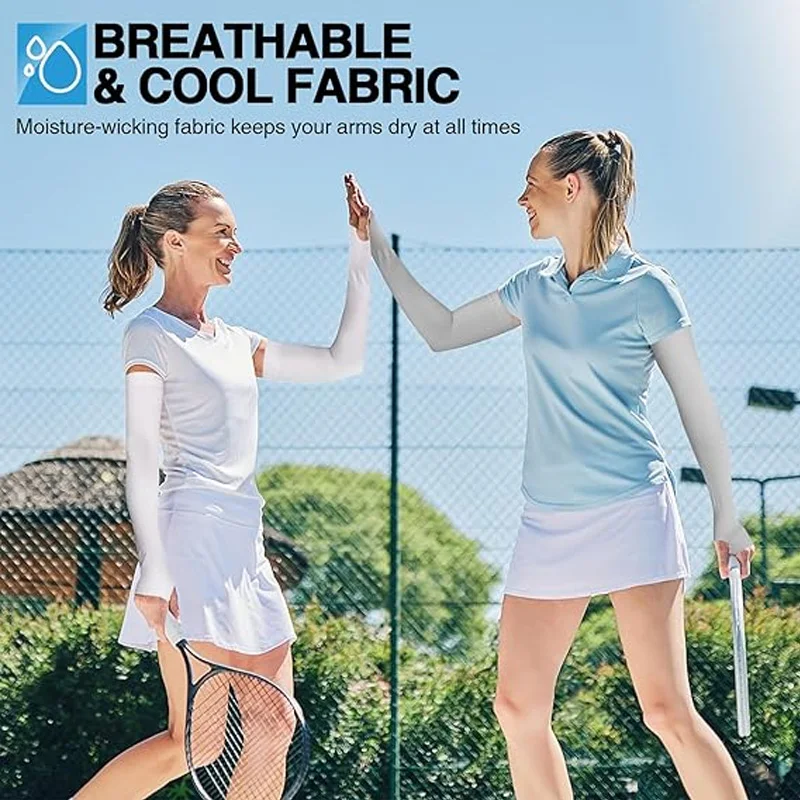 UPF 50+ Sun Sleeves for Arms, Cooling Cycling Arm Covers UV Protection, Breathable & Stretchable for Running, Driving, Outdoor​