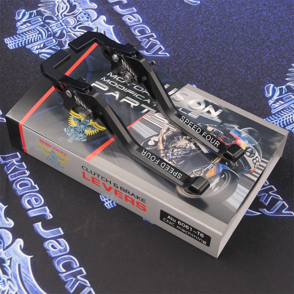

For Triumph SPEED FOUR 2005 2006 Adjustable 3D Rhombus Hollow Long Motorcycle Brake Clutch Levers