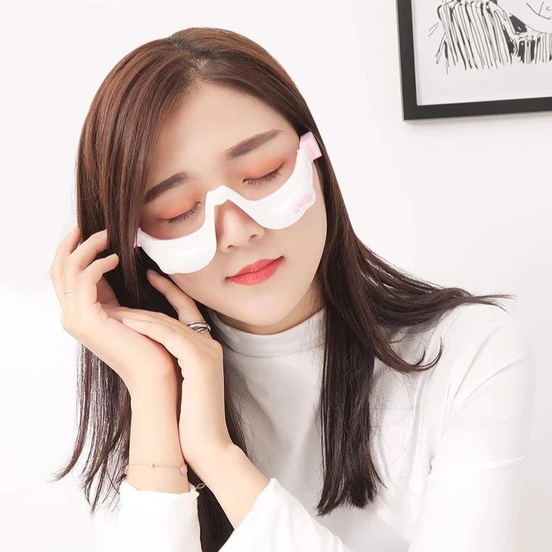 อุปกรณ์นวดตาใหม่ EMS อุปกรณ์กระตุ้นด้วยไมโครเคอร์เรนท์ สำหรับลดถุงใต้ตาและรอยคล้ำใต้ตา อุปกรณ์เสริมความงามสำหรับดวงตา