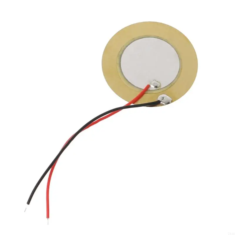 781E 10pcs 35mm Piezo buzzer Trigger Drum Disc+ wire