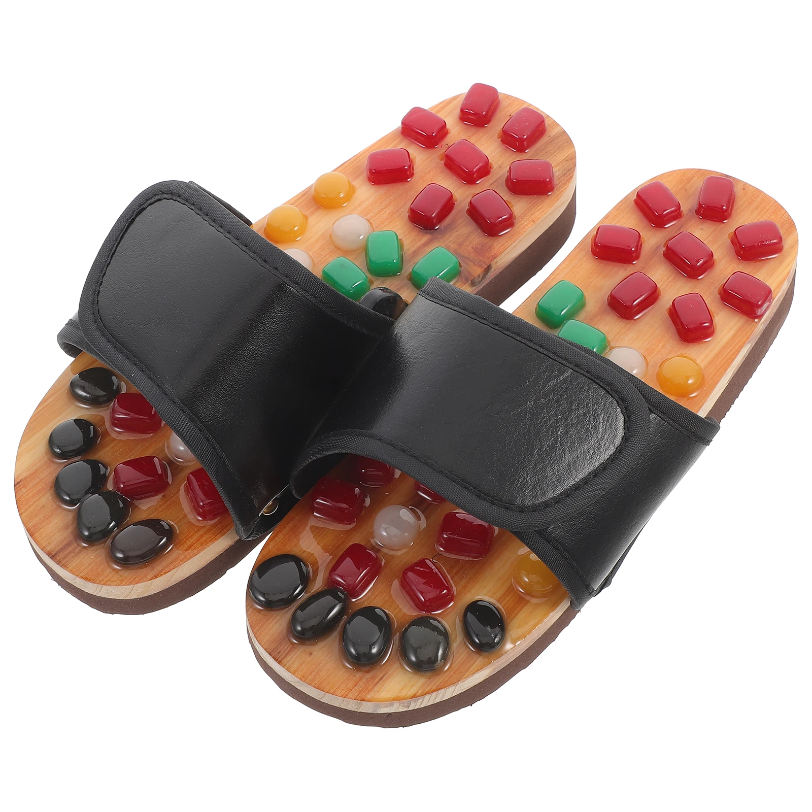 

Massage Slippers Spa Relaxation Soles Sandals Acupuncture Foot Shoes Cobblestone Health Care Gift EVA PU Materials Precise Sole