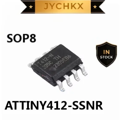 5-10PCS ATTINY412-SSNR ATTINY412 SOP8 SOIC-8 8-bit AVR Microcontroller MCU 20MHz 4KB Flash SMD Integrated Circuit