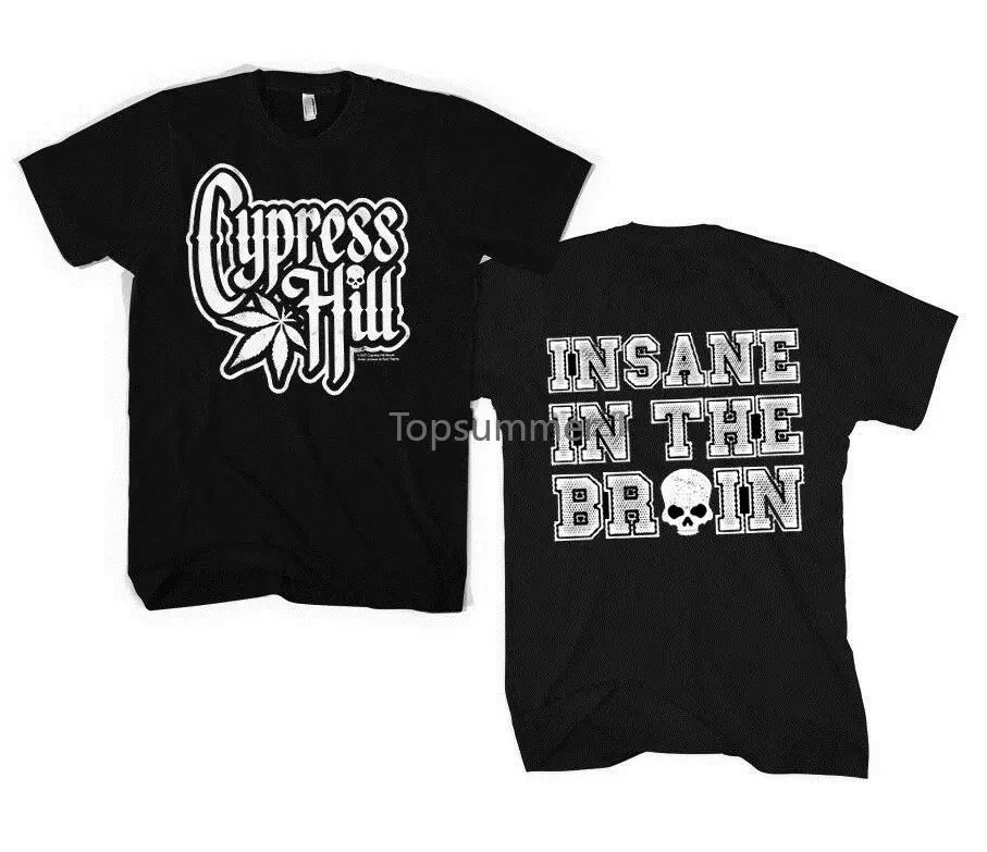 Camiseta para hombre con licencia oficial de Cypress Hill, In The Brain Insane, tallas S a Xxl