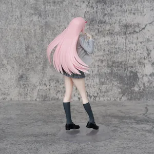 18.5 CM Anime Darling in the FranXX Gambar 02 NOL DUA Seragam Sekolah Berdandan Model Rok JK Koleksi Hadiah Mainan PVC Berdiri 12 penjualan terbaik sayang di figura franxx - №