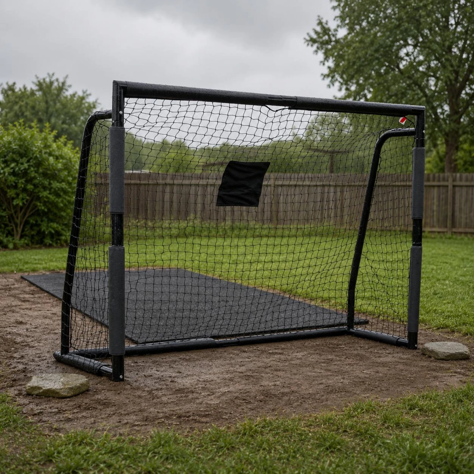 

Steel Soccer Goal Rectangular Soccer Practice Goal Sports Equipment Training Netted