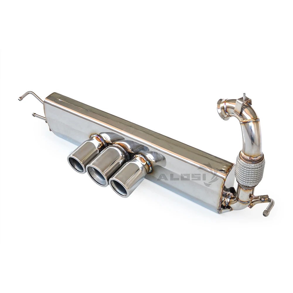 ثلاثة أطراف عادم متوسطة لسيارة Mercedes Benz Smart W453 1.0 0.9T 2015-2021 SS304 عادم عادم الأداء CatBack