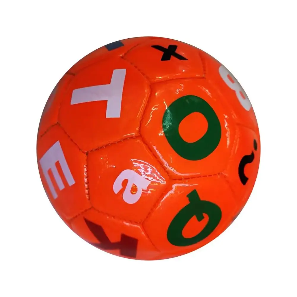 Durável 15cm mini futebol crianças pré-escolares brinquedo futebol pvc número carta bola interação pai-filho