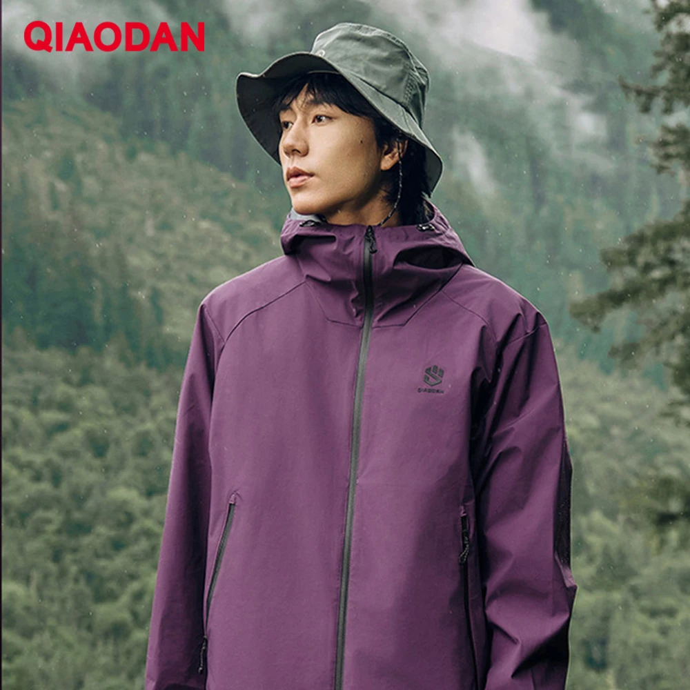 QIAODAN Mountain God LITE Softshell Jacket Men Women Lightweight Windproof Waterproof Outdoor Hiking Jackets Coats QXFFD3244022R