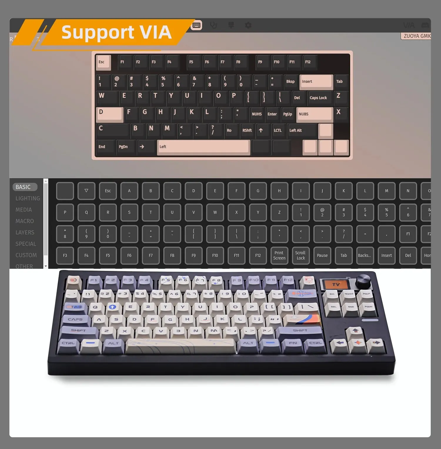 Gmk87 Display Keyboard