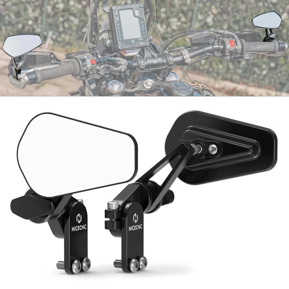 

Universal Quick Flip Arrow Mirrors for Yamaha Tenere 700 BMW R1200GS R1250GS Adventure Ducati Desertx Handguard Mount Mirrors
