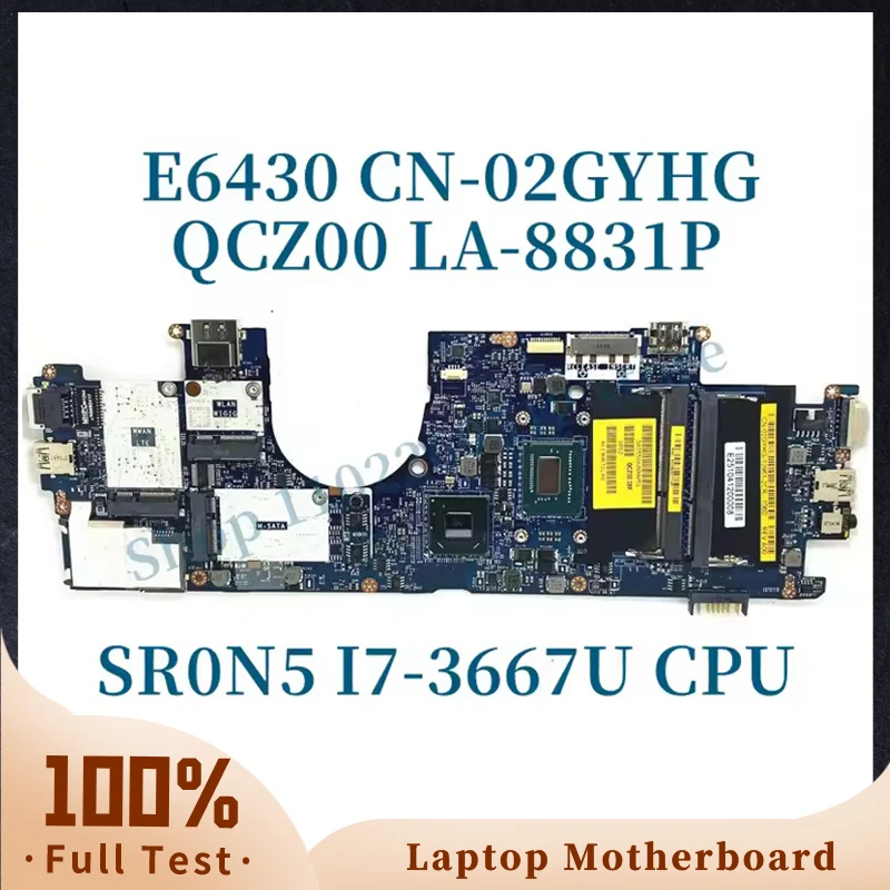 

CN-0V80FM 02GYHG For DELL Latitude 6430U with i5 i7 CPU Motherboard LA-8831P DDR3 100% Fully Tested