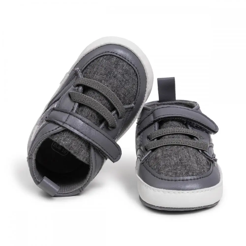 Baby Classic Casual Shoes Pure Color Dirty Resistant Soft Non-slip Sole 0-18 Months Infant Toddler Shoes Indoor Outdoor Wearable