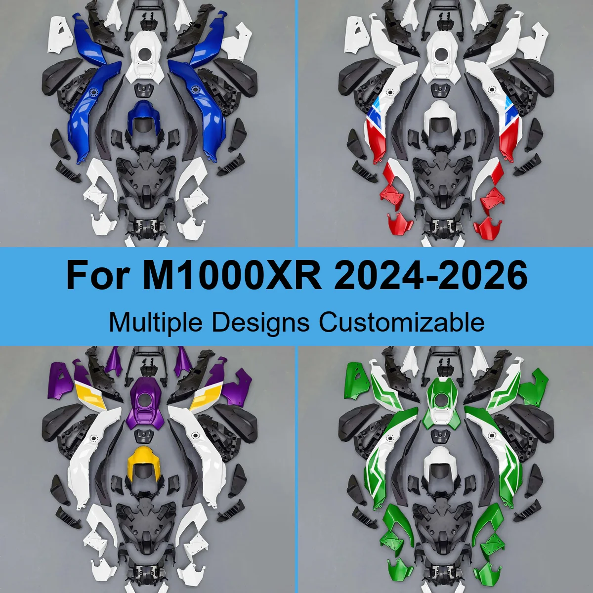 For BMW M1000XR 2024-2026 K69 1000cc Full Bodywork Panels Kit Injection Moulded ABS Cowls Fairing Spares Set Covers