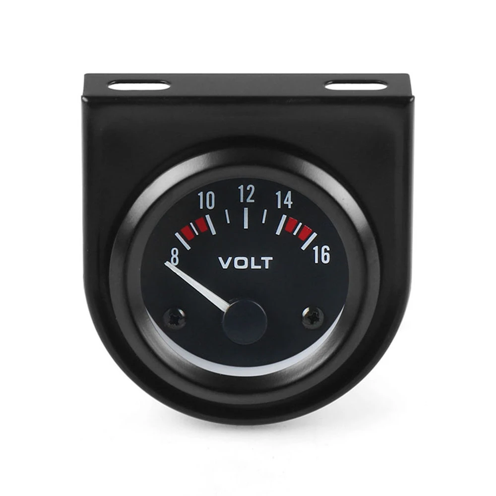 

Car Voltmeter Gauge 52mm 8~16V Volts Universal White Light Voltage Gauge Racing Meter TT101264