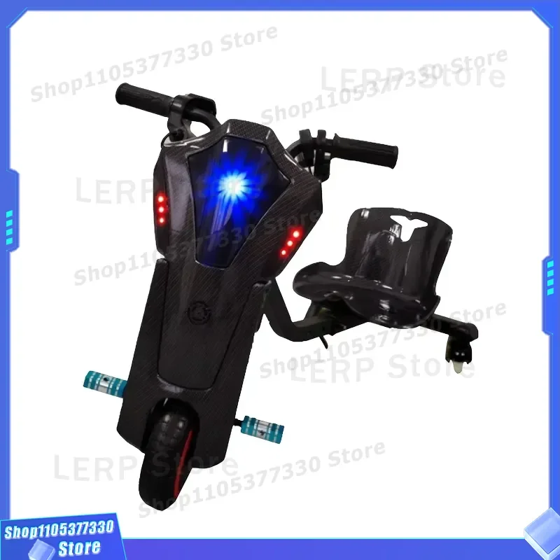 6.5 Inch Kids Electric Drift Scooter 3 Wheel Rotating Skateboard with Lithium Battery 15kmh Speed for Children Outdoor Fun