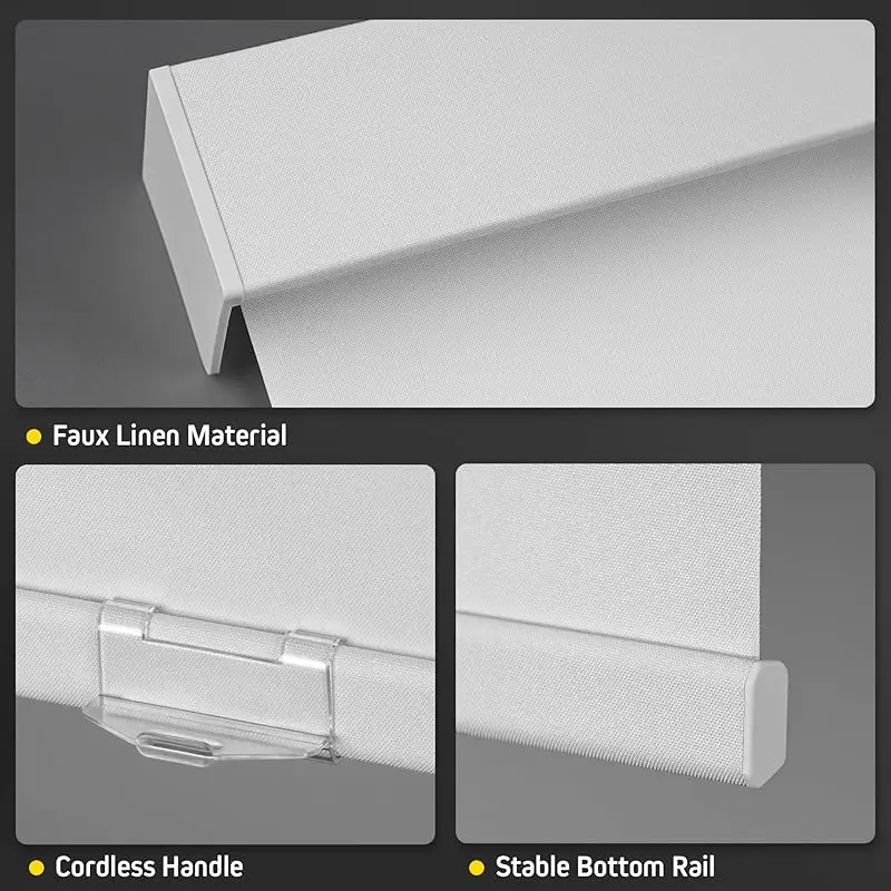 Customizable Various Color Choose UV Protection New Square Valance With Fabric Manual Spring Cordless Roller Blinds For Window
