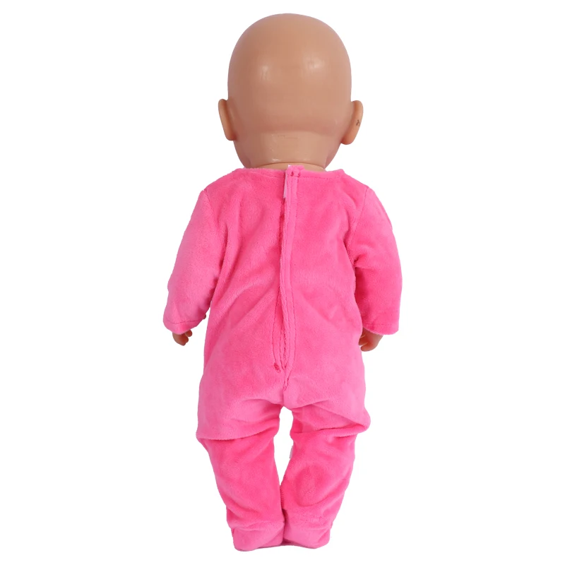 Baby New Born Fit 17 inch 43cm Doll Clothes Accessories Doll Outfits Jumpsuits Rompers Suit For Baby Birthday Gift