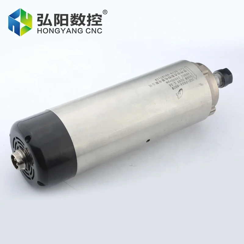 Router di CNC che utilizza il motore da 0,8 kW raffreddato ad aria del mandrino Er11 2.5a 800w Jgf-F65a-800w 400hz