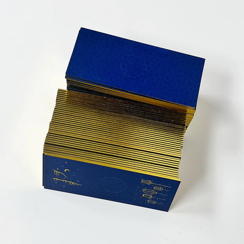 Customized Business Card Printing Factory Custom Stamping Production Custom Company Advertising Double-Sided Lamination Cre