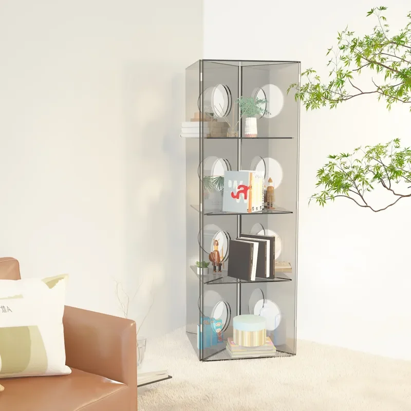 Nordic Folding Screen Room Divider Office Partition Movable Display Cabinet for Restaurant Entrance Background Wall Decor