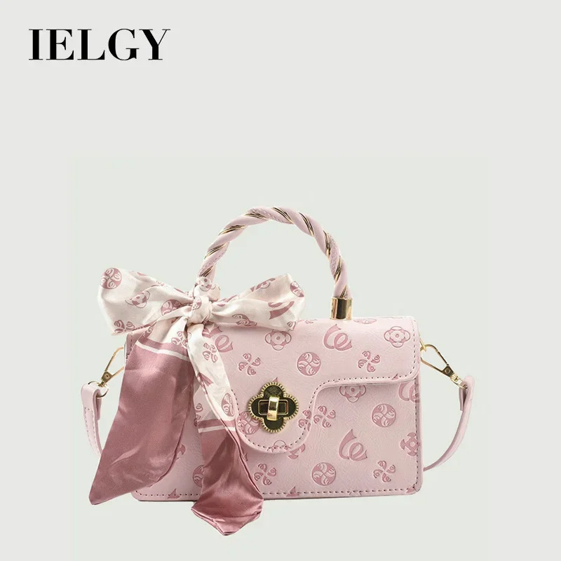 IELGY high-quality silk scarf decoration crossbody bag square