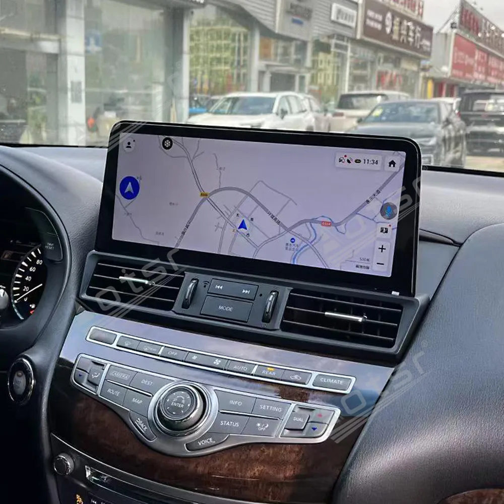 Rádio Automotivo com Tela HD de 12.3 Polegadas Android 15.0 para Infiniti QX60 JX35 2011 - 2019 com CarPlay Sem Fio, Android Auto e Navegação GPS de Alta Resolução