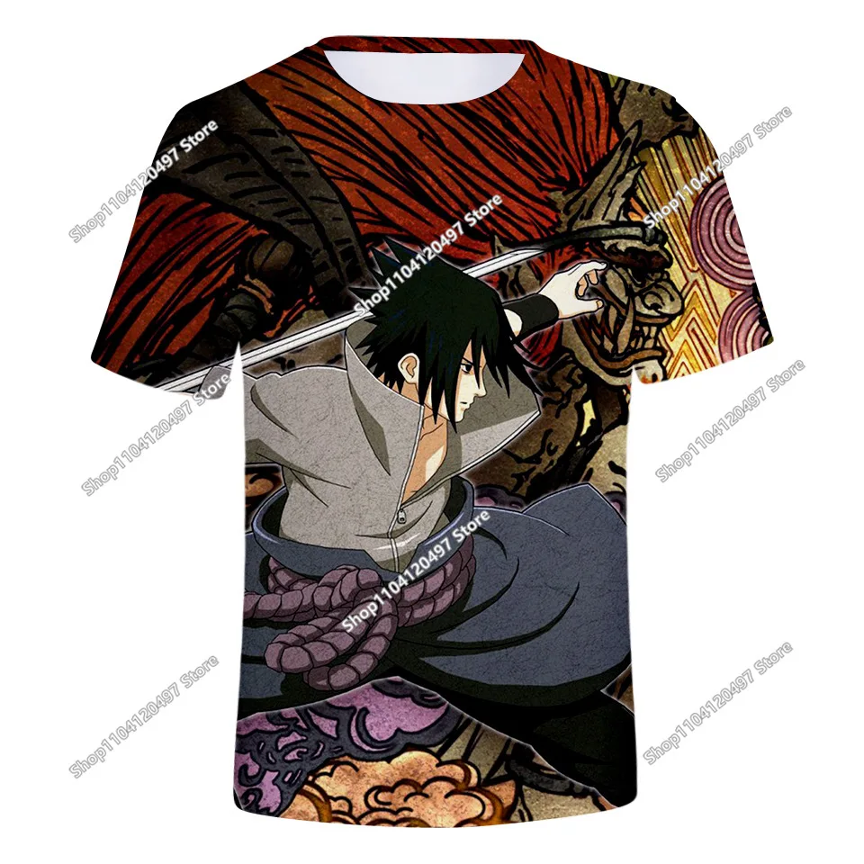 

Summer Men T-Shirt 3D Printed Akatsuki Tops Tees Male Casual Crew Neck Short Sleeve Clothing Fashion Streetwear