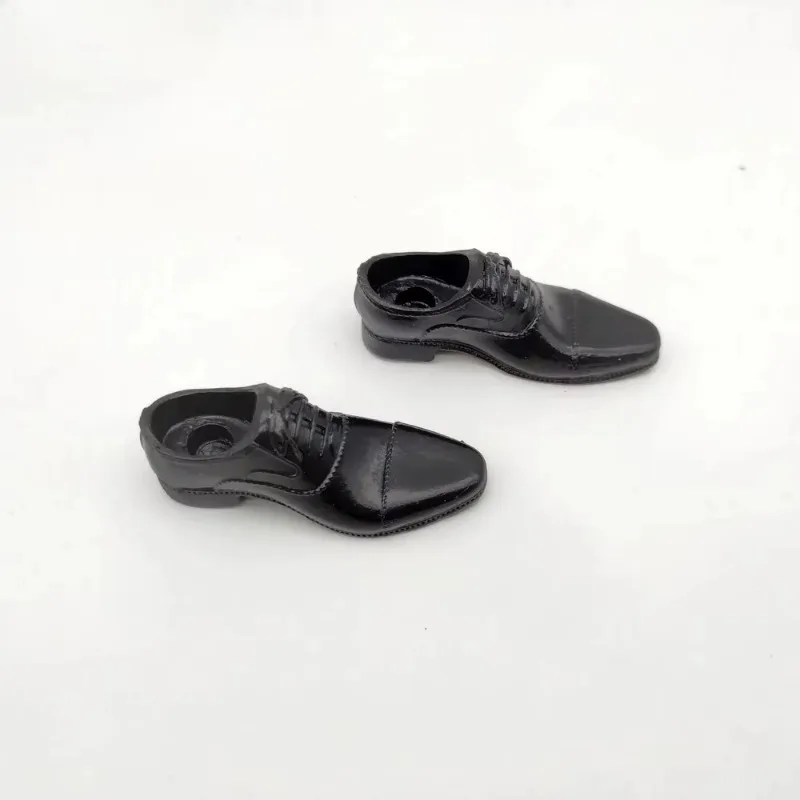 1/6 escala masculino solider preto sapatos masculinos terno sólido modelo para 12 polegada ph jiao figura de ação boneca brinquedos coleção presentes