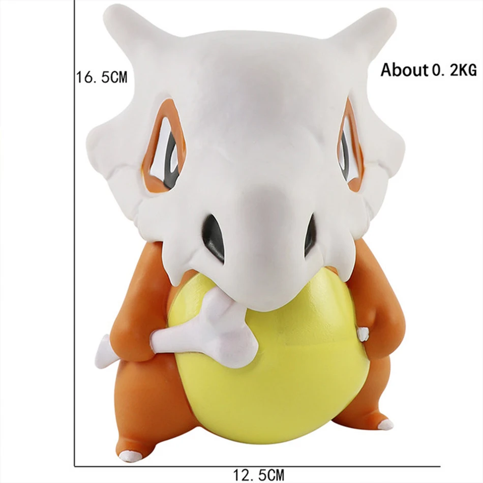 Pokemon Pikachu 16 cm große Vinylpuppe Anime Squirtle Cubone Kawaii süße Desktop-Dekorationen Erwachsene Geschenk Kinder Geburtstagsgeschenk
