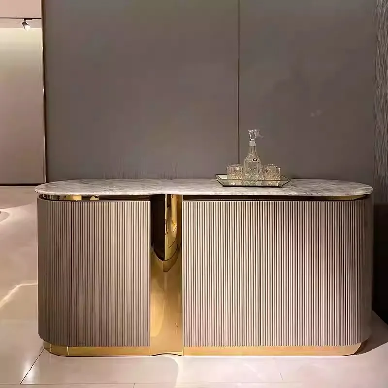 

Living room Modern home Marble sideboard Buffet dining table Storage furniture