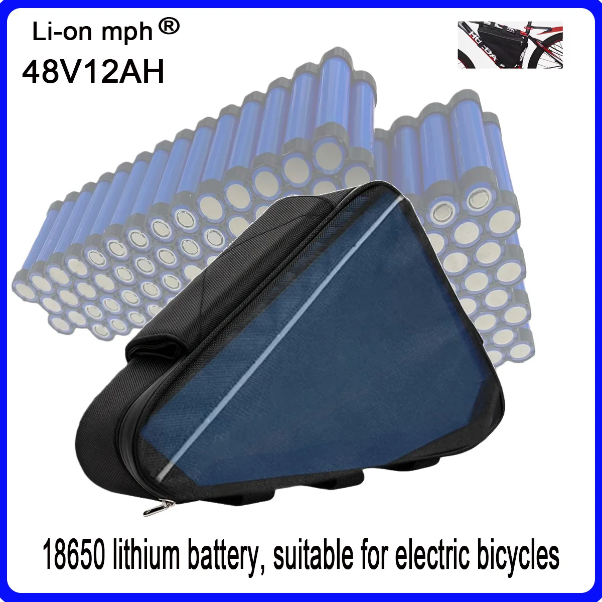 

Triangle Huge Capacity NEW 48V40AH 12AH high quality Pack Built in80A BMS For 250W-2000W SuperPowerful 18650 batteries+charger
