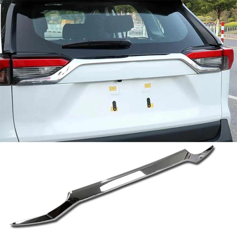 

For Toyota RAV4 2019--2025 Rear Trunk Lid Upper Curve Molding Trim Body Kit Accessories Silver