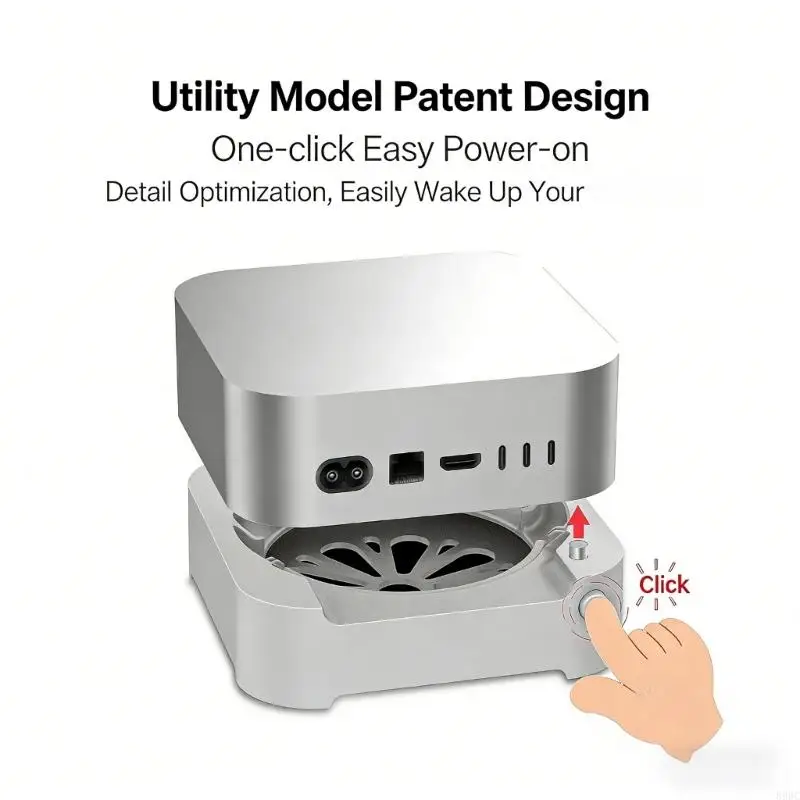 ABS Plastic Alloy Cooling Stand for mini Enhanceds Airflows And Dust Protections For Desktop Computers 896C
