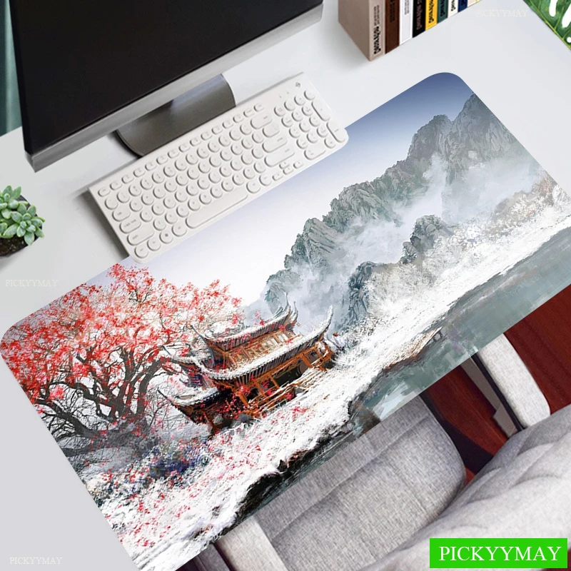 Artistic Painting Office Mouse Pad Gaming Mousepad XXL Mouse Mat Keyboard Mat Desk Mat Table Carpet Mausepad Computer Laptop Pad