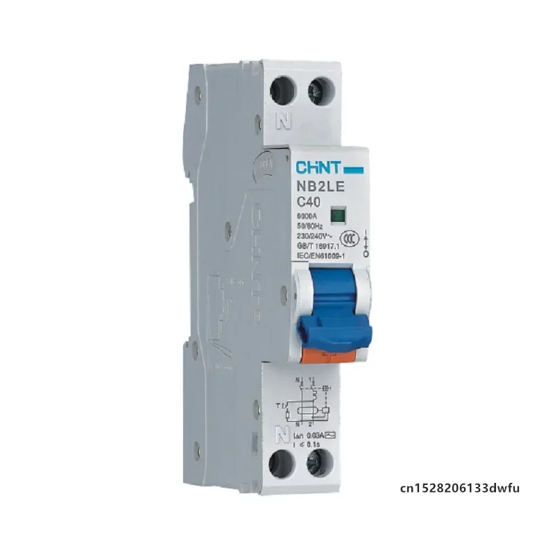 CHINT NB2LE 1P+N Residual Current Operated Circuit Breaker Leakage Protection Switch 0.03A 30MA 6A 10A 16A 20A 25A 32A 40A