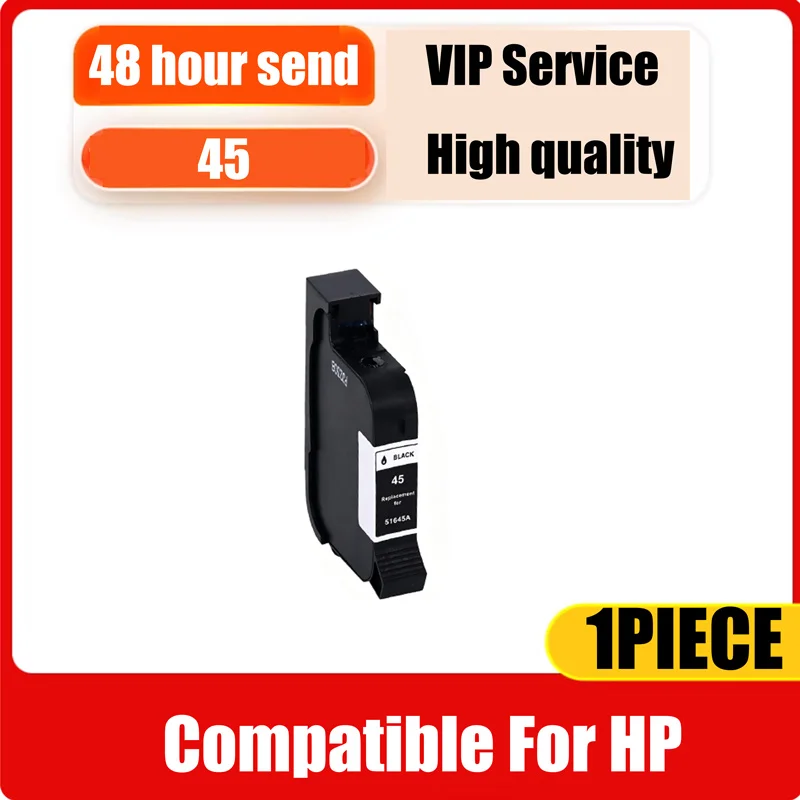 1 PIECE 45 Printhead Ink Cartridge Compatible For HP 1280 1180 51645A CAD plotter Pigment Ink