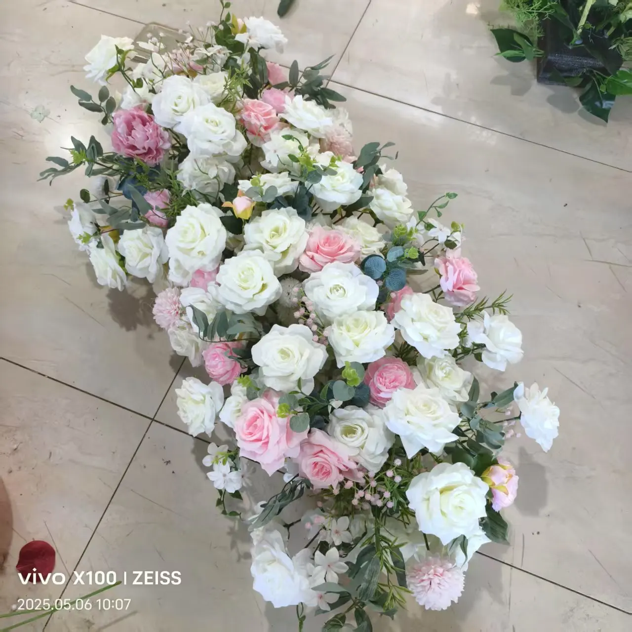 2m Luxe Kunstbloemen Bruiloftdecoratie Tafel Langerloper Bloemenrij Bloemige Achterwand Arrangement Wandboog Decoratie