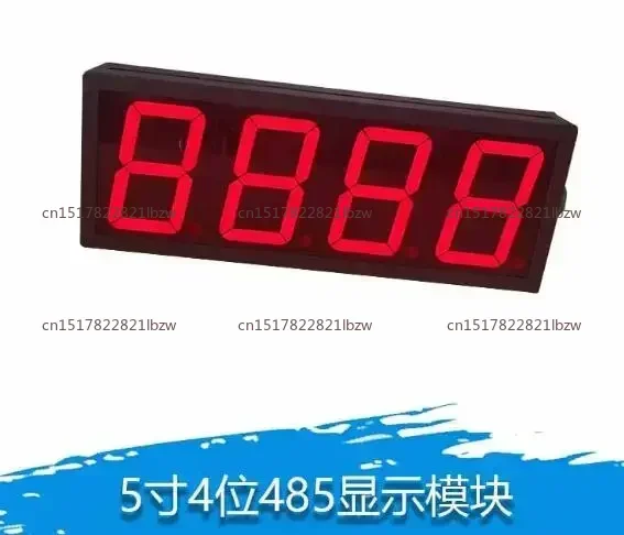 5 Inch 485 Acquisition Module 4 Digit Digital Tube Display Module Modbus Large Screen Led Digital Tube