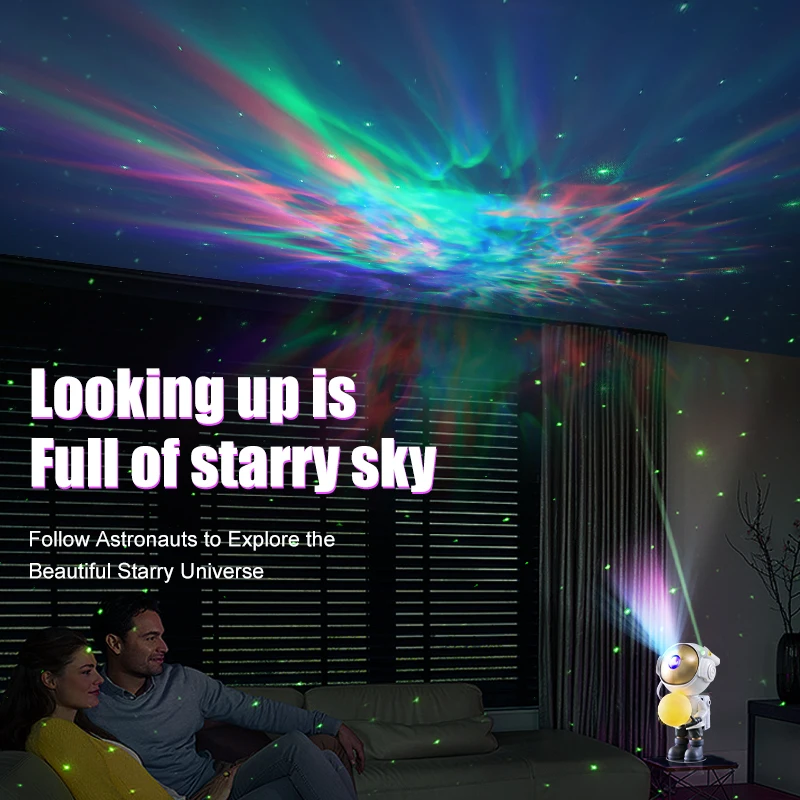 Starry Sky Lamp Astronaut projection LED Galaxy Projector Light Colorful Galaxy Sky Bedroom Night Light Kids Room Decoration