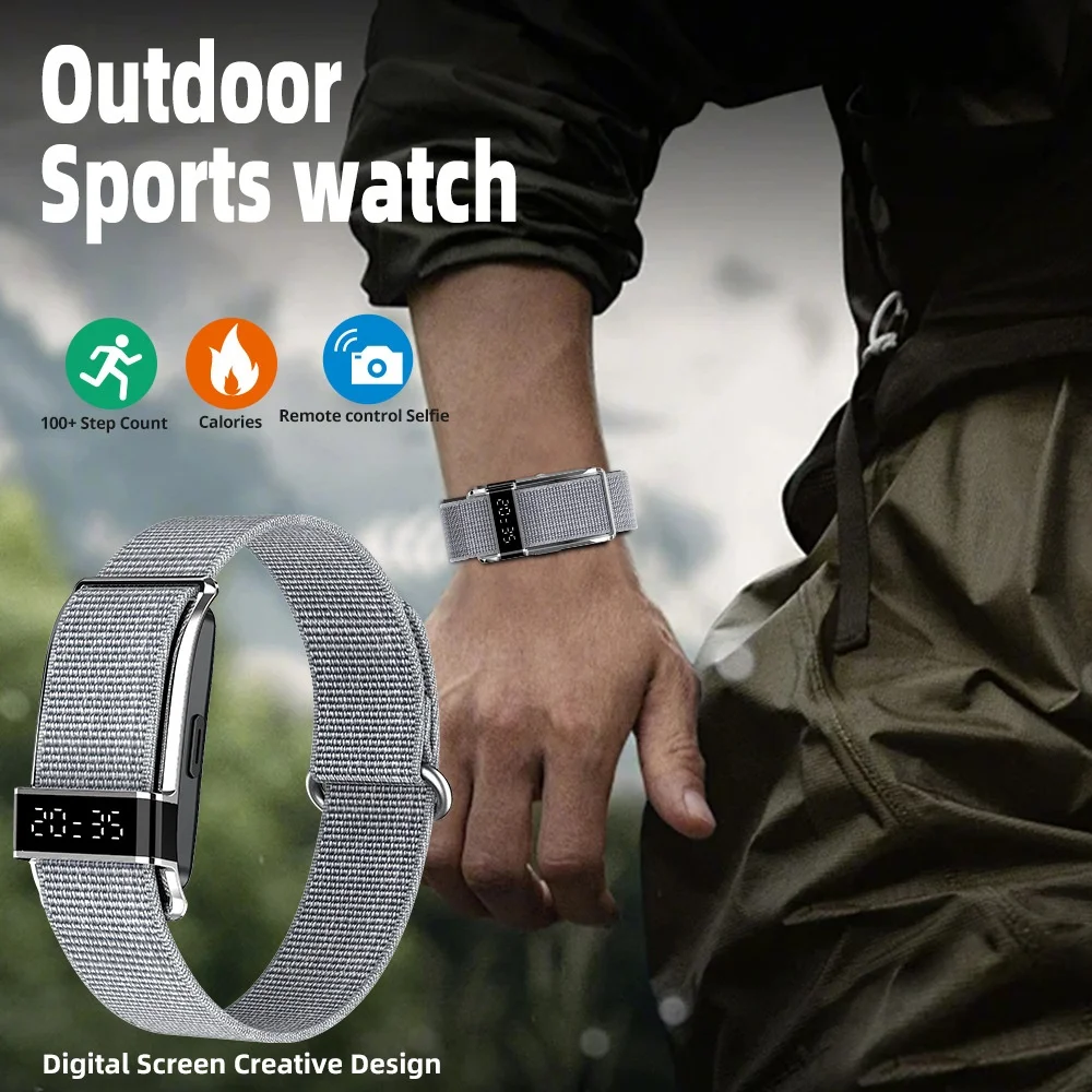 

Smart Bracelet Waterproof Fitness Tracker Heart Rate Blood Oxygen Sleep Monitor Female Health Reminder Smart Band for Men Women