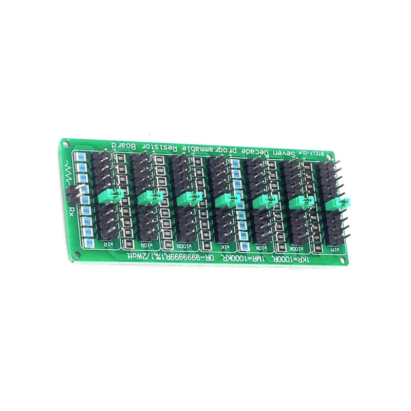 Programmable Eight Decade Resistor Board 0.1-9.9999999MΩ (0-10MS) Step Accuracy 1/2 W SMD Resistance Module 1R