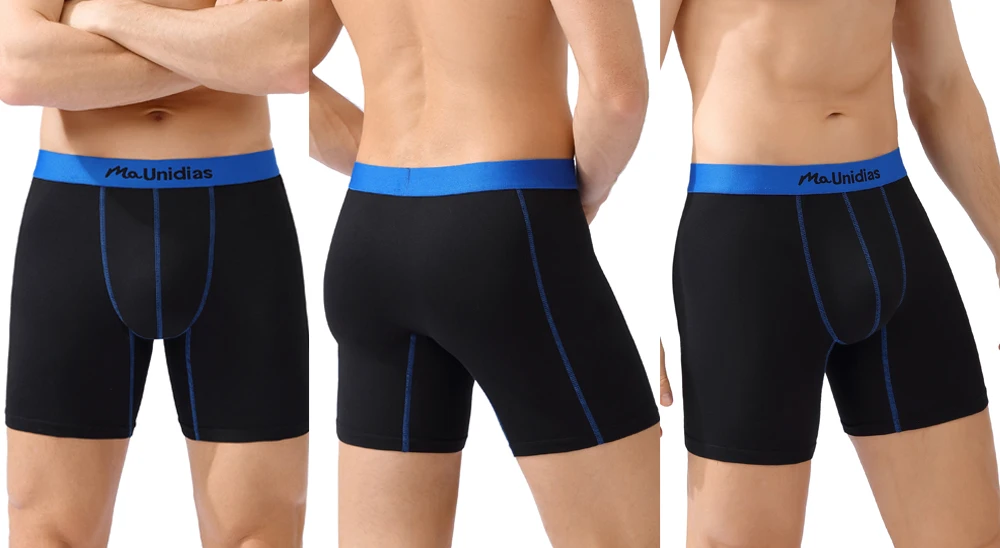 1 stücke Medium-Lange Männer Unterhose Shorts Marke Unterwäsche Für Männer Boxer Sexy Druck Schlüpfer der Männer Brief Bund boxer Briefs – Detail 12