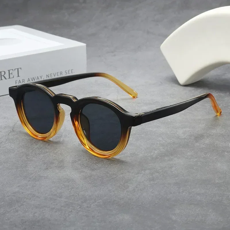 

New Fashion Trend UV400 Sunglasses Outdoor Driving Travel Sunglasses Neutral Fashion Popular New Retro Full Frame Sunglasses