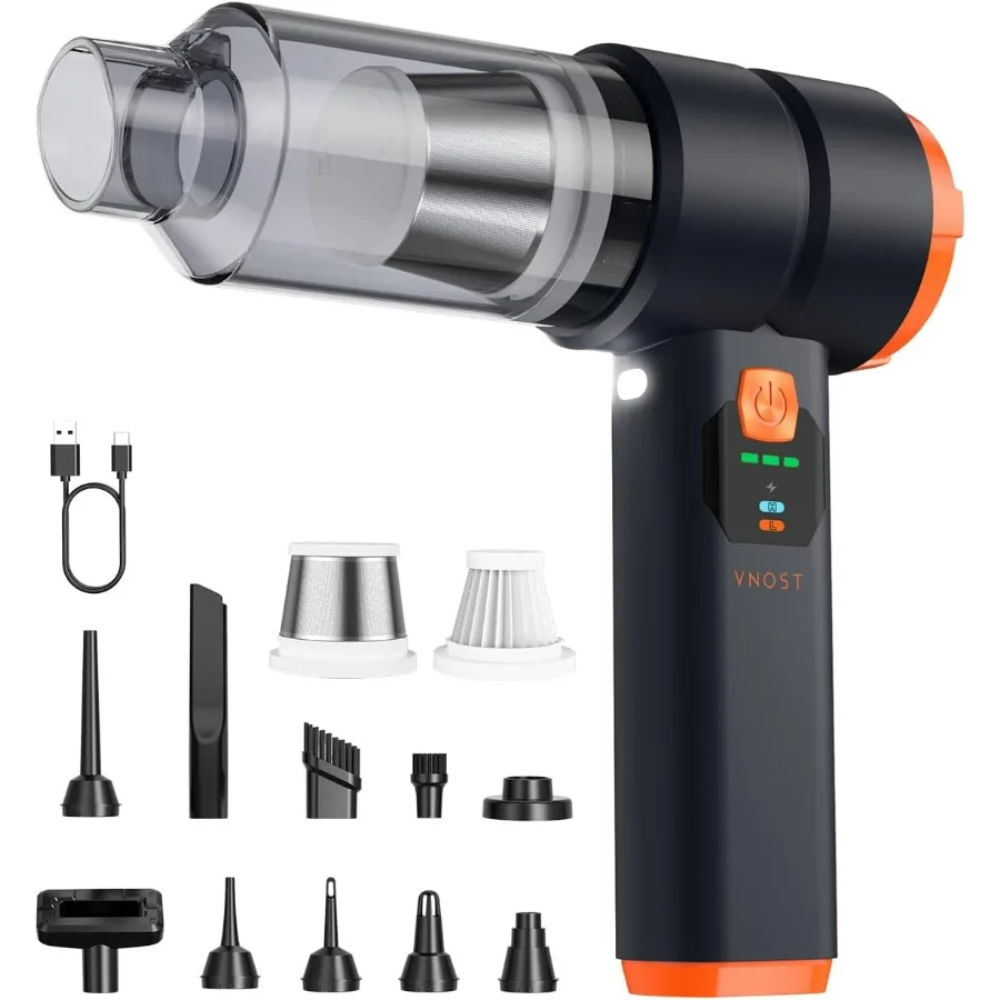 مكنسة كهربائية محمولة لاسلكية مع قوة شفط 30000PA ومحرك 130000 دورة في الدقيقة لميزة تنظيف السيارة المنزلية والحيوانات الأليفة بكفاءة #1