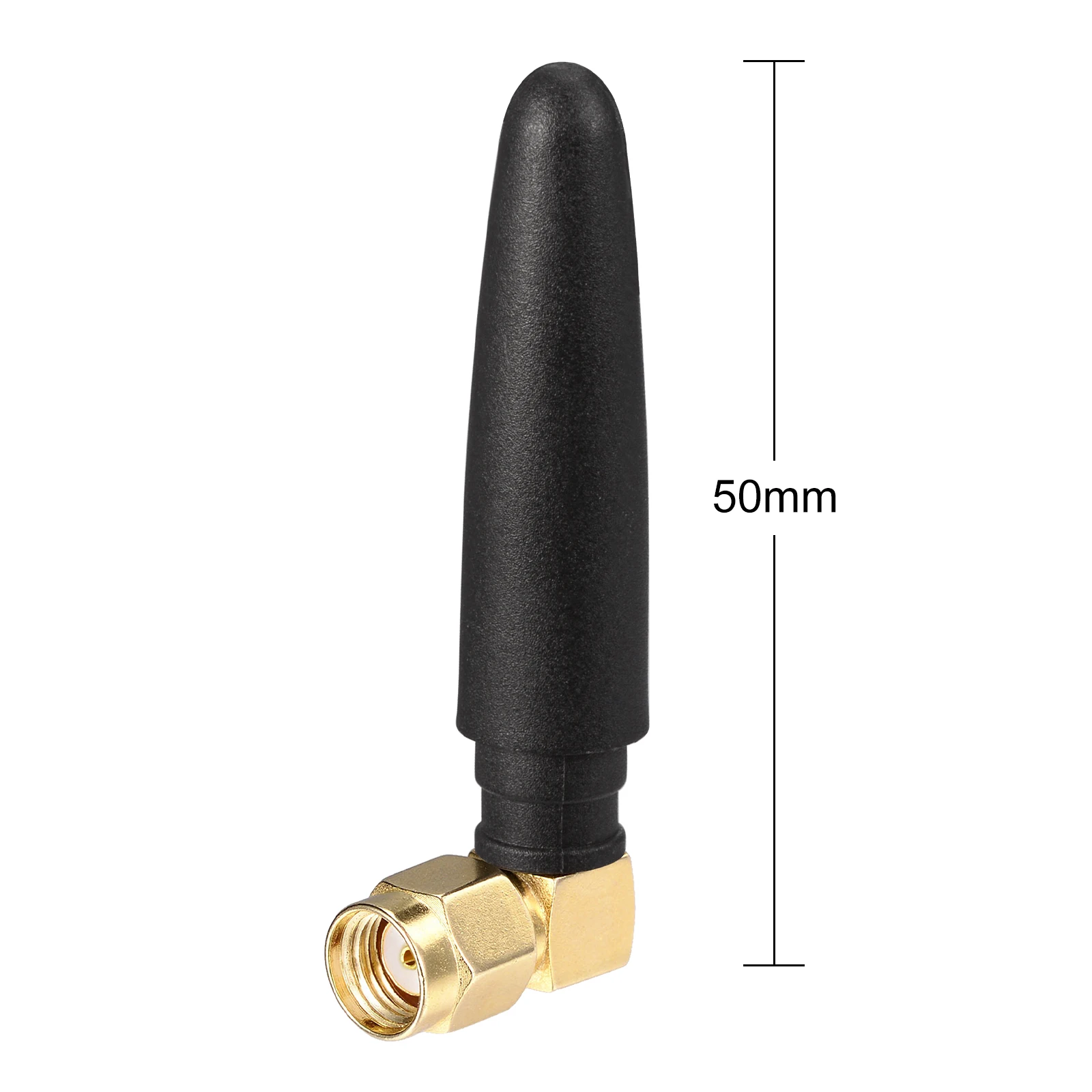 Eightwood Compact WiFi Antenna 2.4GHz 5GHz Dual Band RP-SMA Bluetooth Antennae Right Angle for PC Computer Network Card Wireless