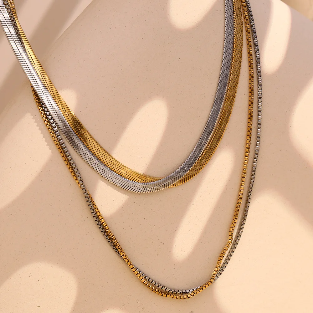 2022 di alta qualità coreano 18 carati placcato oro Fine gioielli donne fata doppie catene collane per i regali della mamma del pendente della luna