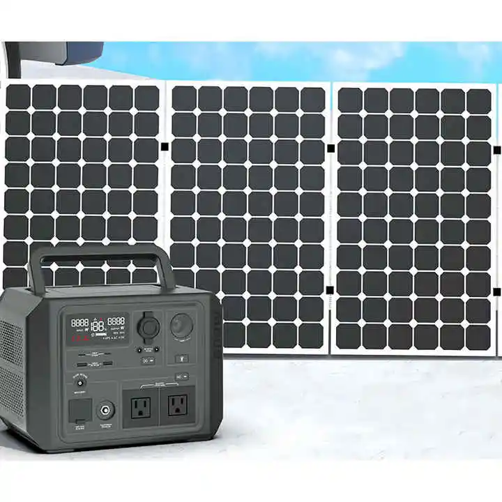 Silent Solar Generator Portable Solar Generator Fast Charging 600W Portable Outdoor Camping Power Station